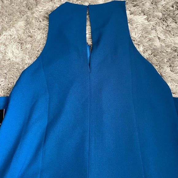 Lulus Near or Bar Teal Blue Shift Dress - Picture 8 of 8